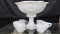 Imperial Art Glass Milk Glass Octagon punch set