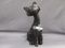 Fenton Art Glass Alley Cat - Tiffin black satin