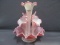 Fenton Art Glass Rosalene 4 lily epergne