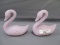 Fenton Art Glass 2 Swans as shown