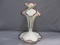 Fenton Art Glass 4 lily vaseline opal epergne