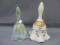 Fenton Art Glass 2 bells as shown