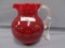 Fenton Art Glass ruby red coin dot 7