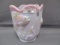 Fenton Art Glass Painted goldfish vase