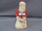 Fenton Art Glass kneeling decorated Santa