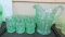 Contemporary Art Glass Tiger Lily 7pc water set