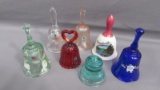 Fenton Art Glass 7 small bells as shown