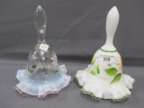 Fenton Art Glass 2 bells as shown