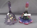 Fenton Art Glass 2 bells as shown