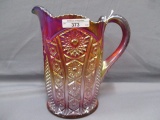 Fenton Art Glass Red Heirloom water pitcher