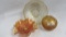 Fenton Carnival Glass 3 pcs marigold as shown ( persian medallion- Leaf Cha