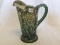Imperial Carnival Glass green 474 milk pitcher