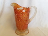 Imperial Carnival Glass marigold 474 water pitcher