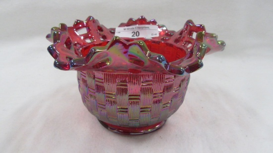 Contemporary Carnival Glass Red OE hat