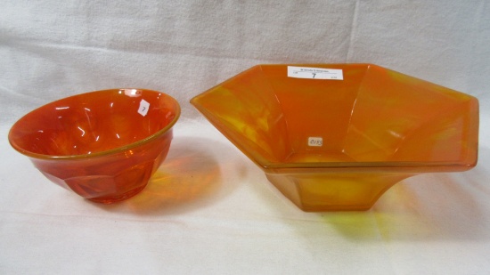 2 Davidson Orange Cloud Bowls