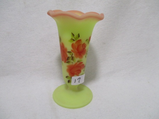 Fenton burmese HP 5" vse roses