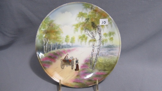 RS Germany 9" plate w/ Man in Cart