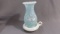 Fenton blue opal swirl finger lamp