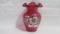 Fenton cranberry decorated 5