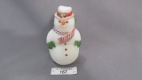 Fenton decorated snowman as shown