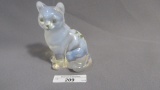 Fenton decorated sitting cat as shown