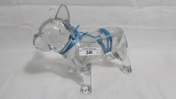 Crystal bulldog candy container- Maker unknown