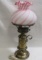 Fenton Candy Stripe dresser lamp.