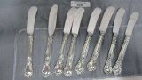 Sterling Silver Flatware butter knives 8 ct