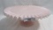 Fenton pink crest cake stand