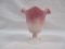 Fenton ruffled rosalene Dancing Lady vase