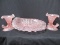 Fenton Pink Ming 3 pc Console Set