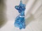 Fenton Blue Carnival Alley Cat