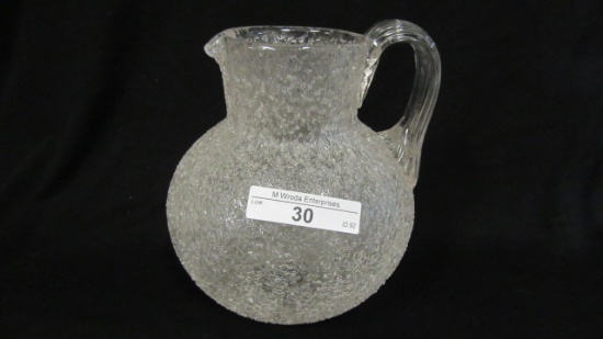 Victorian 6" Overshot Crystal Pitcher