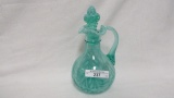 Fenton Green Opal Fern Cruet with Stopper