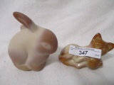 2 Fenton Chocolate Animals as shown