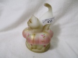 Fenton HP Cat trinket Box