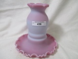 Fenton Blue Burmese Candle holder