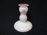 Fenton Rose Cased Candlestick only one