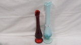 2 Fenton Bud Vases as shown