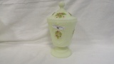 Fenton HP XmasCustard Covered Candy Dish - Thornton