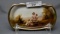 RS Germany pin tray w/ scenic, Lady on Bench RARE SCENE!