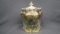 UM RSP biscuit jar w/heavy gold and roses