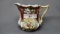 RS Prussia creamer in red and gold trim, floral