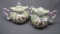 UM RSP Colonial Couple cream/sugar set w/raised gold