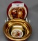 UM RS Suhl dresser box w/ night watch on outside/ colonial couple on inside