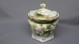 RSP Satin matte finish w/ floral decor cotton ball jar