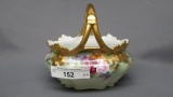 RS Germany HP basket w/ gold handle- Orchid mold. Studio piece