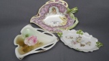 3 UM RSP pin trays, 2 floral, 1 w/cupid