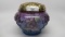 Fenton mulberry decorated potpourri jar