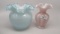 2 Fenton  Bubble optic vases